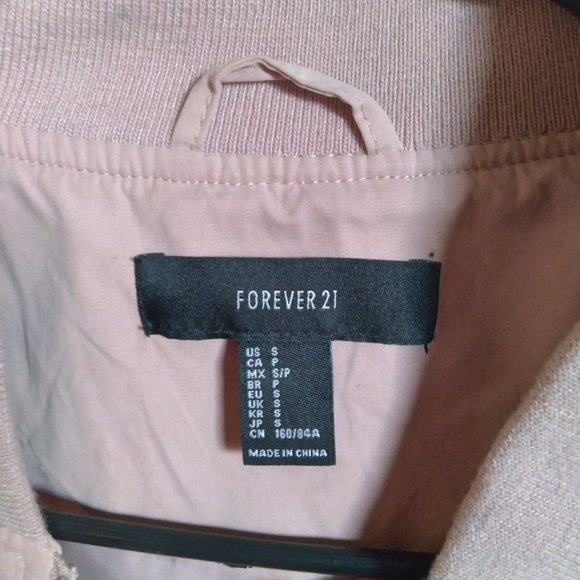 Forever 21 Light Dusty Pink Parka/Anorak Jacket Size Small - Picture 2 of 3